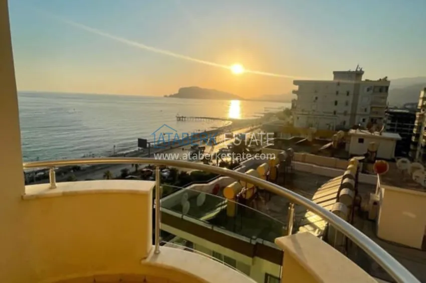 Purchase  Linear apartment 3+1 on the first coastline in Tosmur area. The property is suitable for residence permit  14 