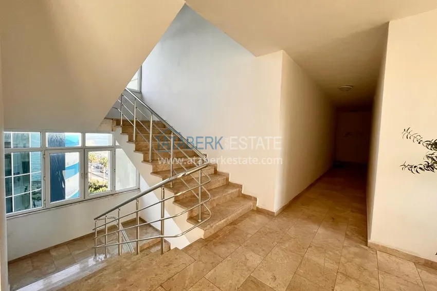 Linear apartment 3+1 on the first coastline in Tosmur area. The property is suitable for residence permit  18 