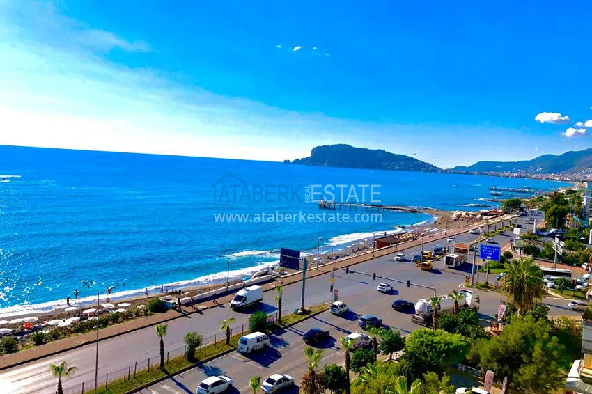 Purchase  Linear apartment 3+1 on the first coastline in Tosmur area. The property is suitable for residence permit  20 