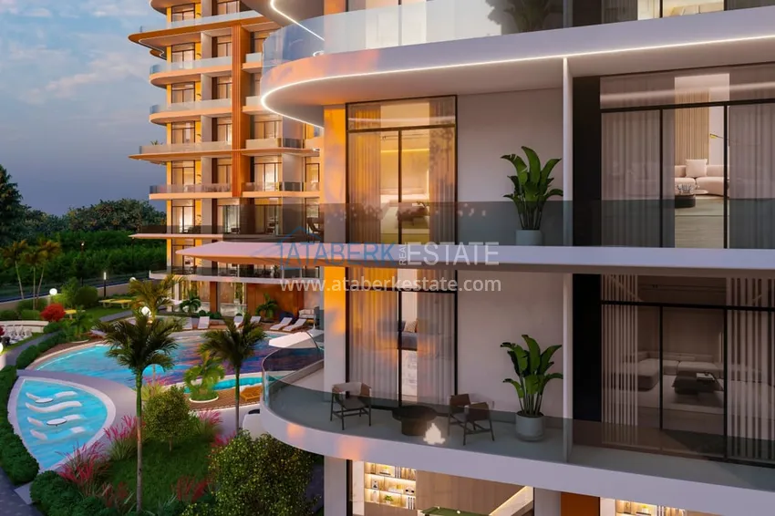 New buildings in Alanya! Finished apartment in Oba 26 