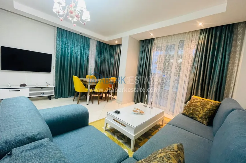 Purchase Apartment 2+1 with furniture 300 meters from the sea - Oba district, Alanya 2 