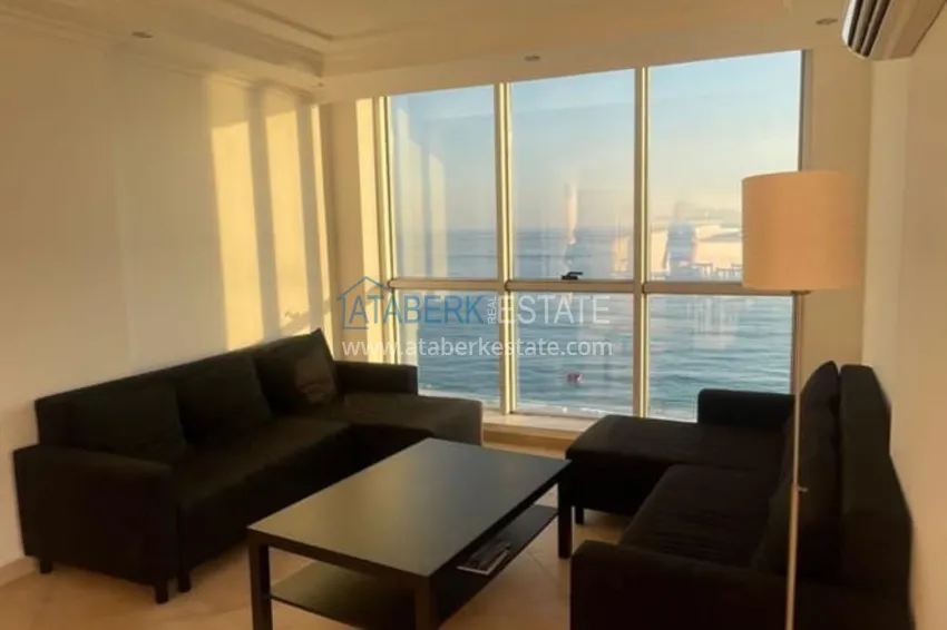 Purchase  Linear apartment 3+1 on the first coastline in Tosmur area. The property is suitable for residence permit  3 