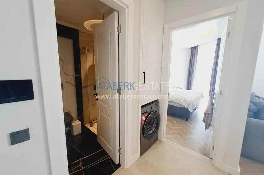 Purchase  Compact one-bedroom apartment on the beachfront in the center of Alanya — Keykubat beach 6 