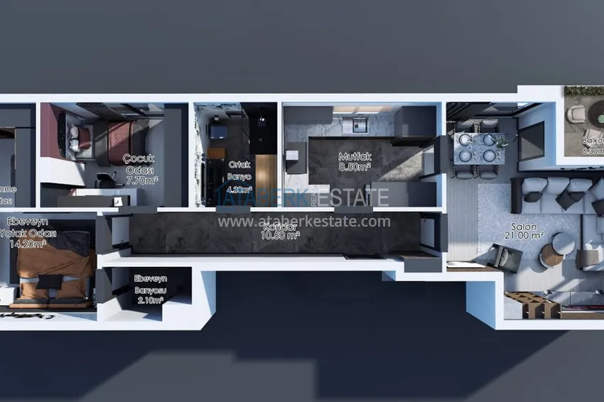 Buy cheap Real estate under construction suitable for citizenship and residence permits — Antalya, Muratpasa, Yildiz 1 