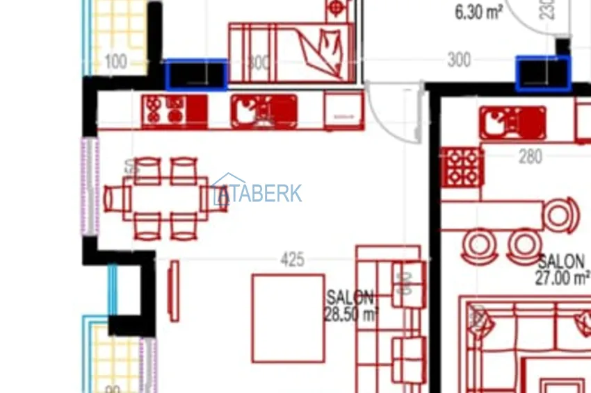 Buy cheap Furnished two-bedroom apartment 200 meters from the sea — Alanya, Mahmutlar district 1 