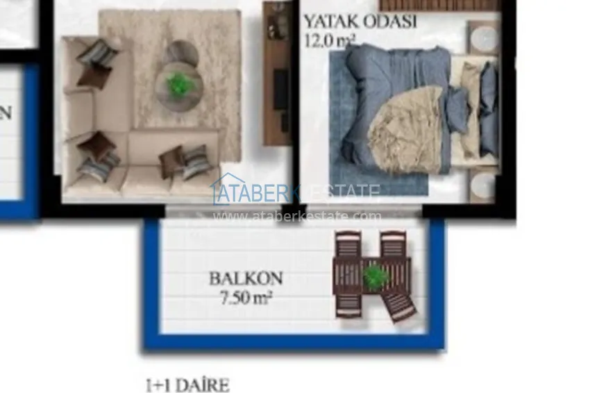 Buy cheap Apartment 1+1 in a complex under construction — Alanya, Avsallar district 1 