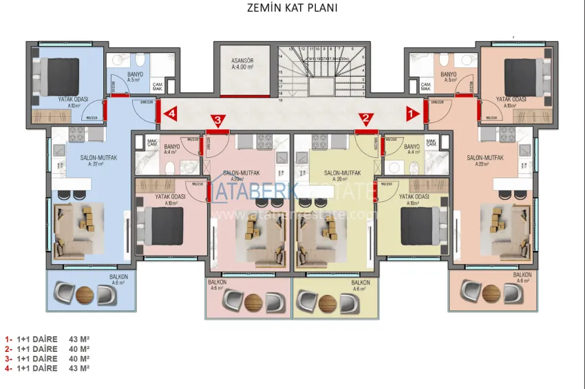 Buy cheap Newly furnished apartments from the owner in a boutique complex - Avsallar district, Alanya 1 