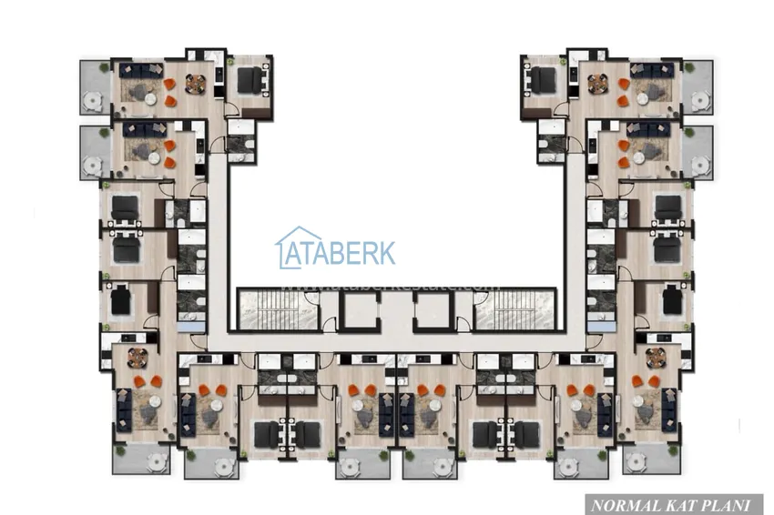 Buy cheap One bedroom apartment with finishing from the owner - new building, Avsallar, Alanya 1 