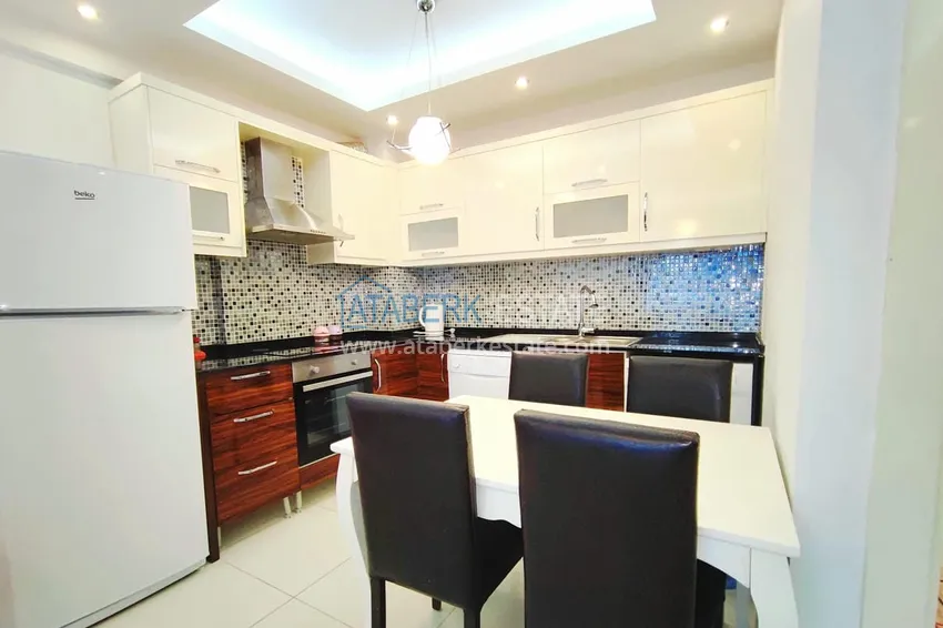 Purchase 1+1 apartment with furniture and a glazed balcony 450 meters from the sea — Mahmutlar, Alanya 10 