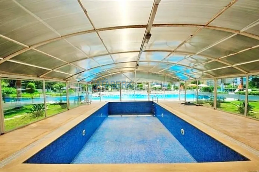 1+1 apartment with furniture and a glazed balcony 450 meters from the sea — Mahmutlar, Alanya 15 