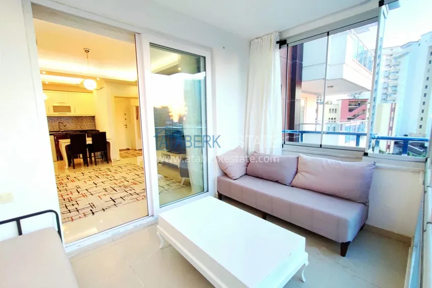 Purchase 1+1 apartment with furniture and a glazed balcony 450 meters from the sea — Mahmutlar, Alanya 13 
