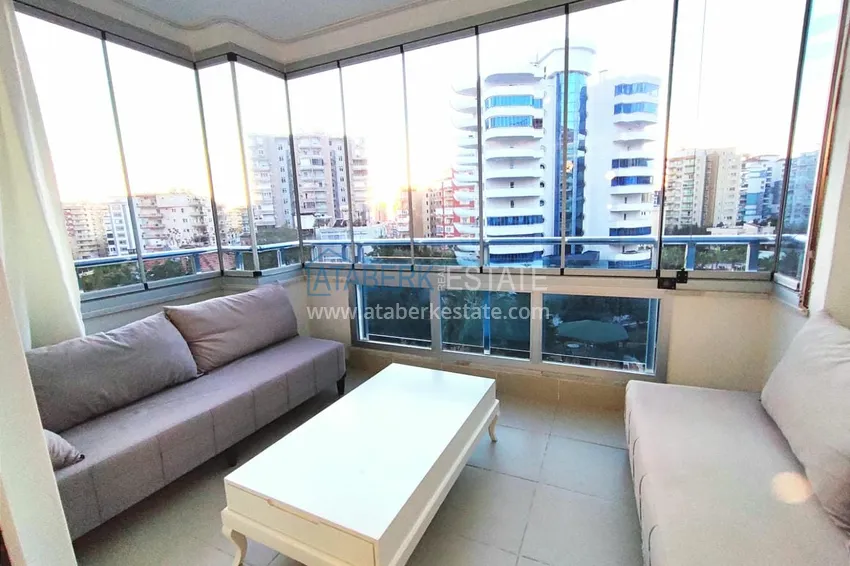 Purchase 1+1 apartment with furniture and a glazed balcony 450 meters from the sea — Mahmutlar, Alanya 14 