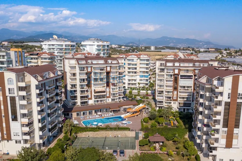 Apartment in Avsallar in a complex with a private beach, furnished with sea views  1 