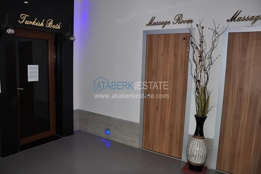 Apartment in Avsallar in a complex with a private beach, furnished with sea views  24 