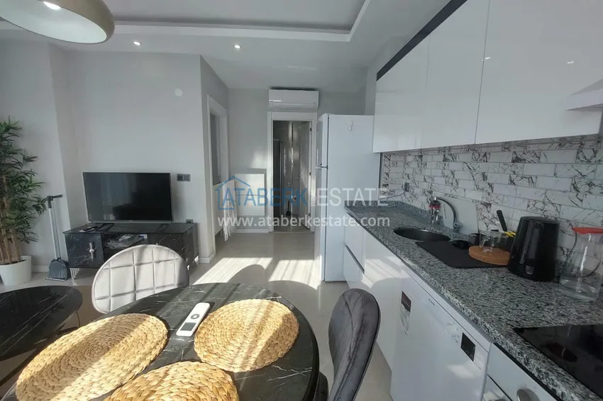 Purchase  Furnished one-bedroom apartment in Avsallar area. New buildings in Alanya 5 