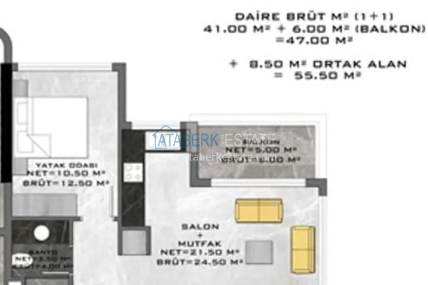 Buy cheap Turnkey apartment from the owner in Avsallar, Alanya 1 