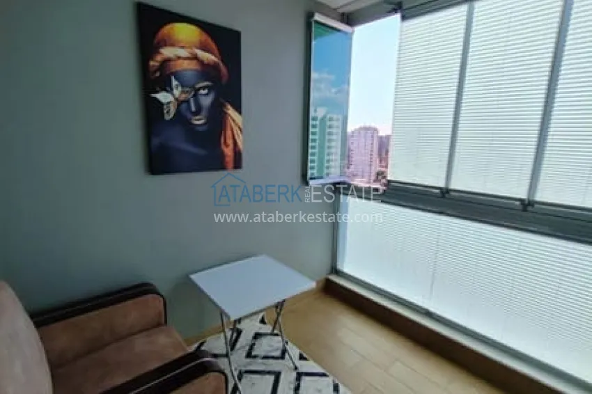 Purchase Furnished 2+1 apartment with sea view in Teje Mersin 8 