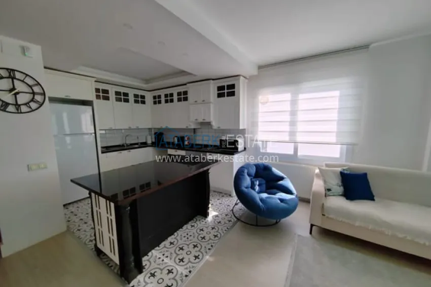Purchase Furnished 2+1 apartment with sea view in Teje Mersin 3 