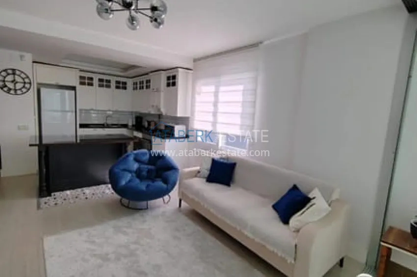 Purchase Furnished 2+1 apartment with sea view in Teje Mersin 2 