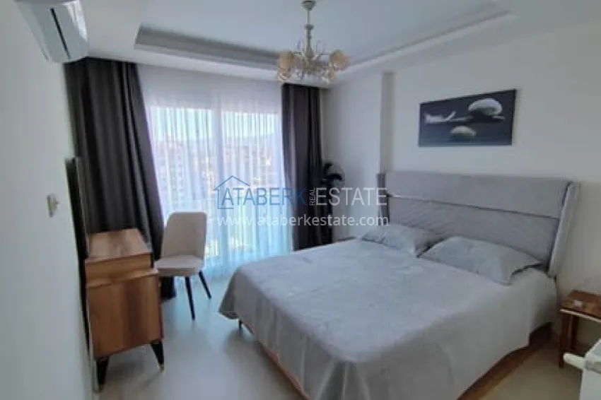 Purchase Furnished 2+1 apartment with sea view in Teje Mersin 5 