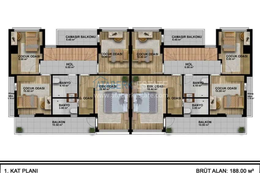 Buy cheap Start of sales! New project of 4+1 villas complex in Mezitli-Mersin area 1