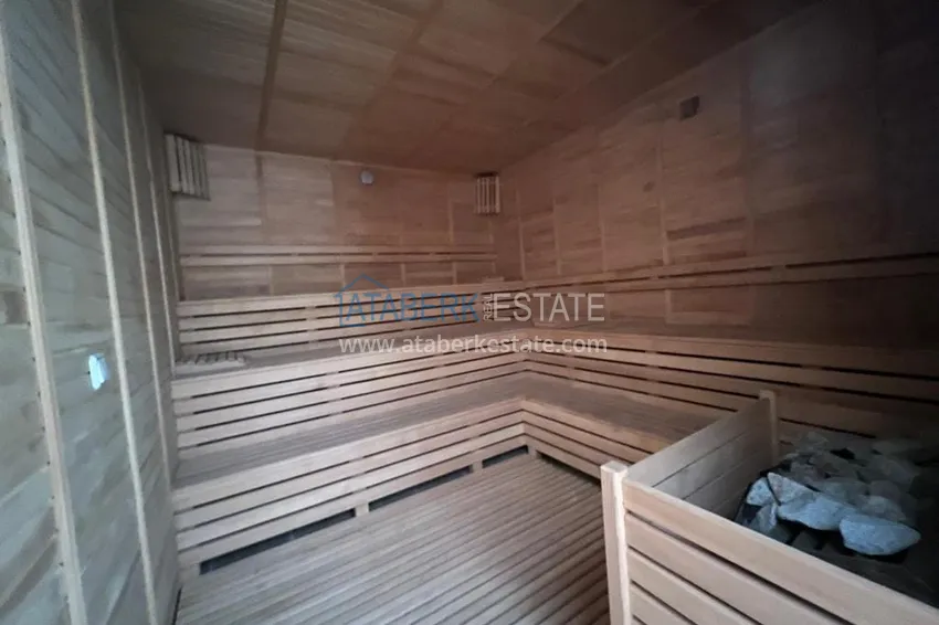 Apartment 2+1 with furniture, glazed balcony and sea view, Alanya center 12 