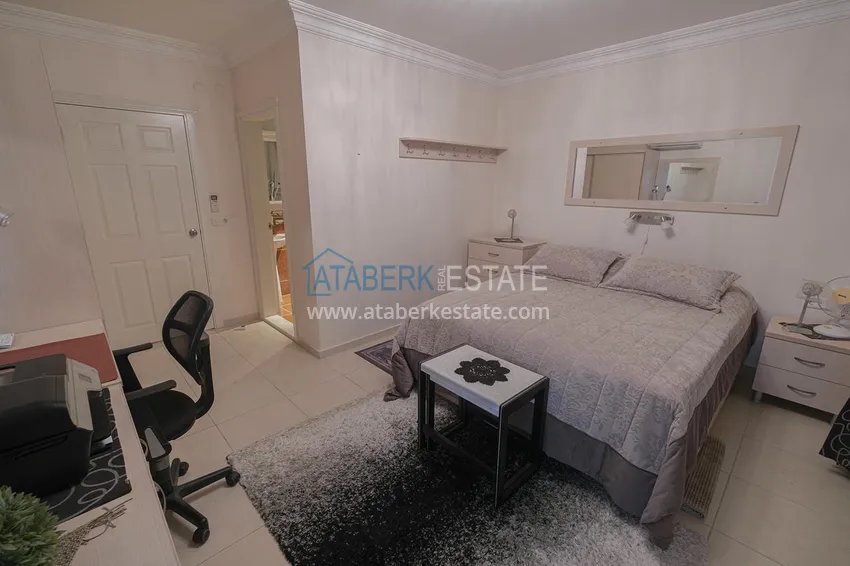 Purchase  Apartment 2+1 with furniture, glazed balcony and sea view, Alanya center 12 