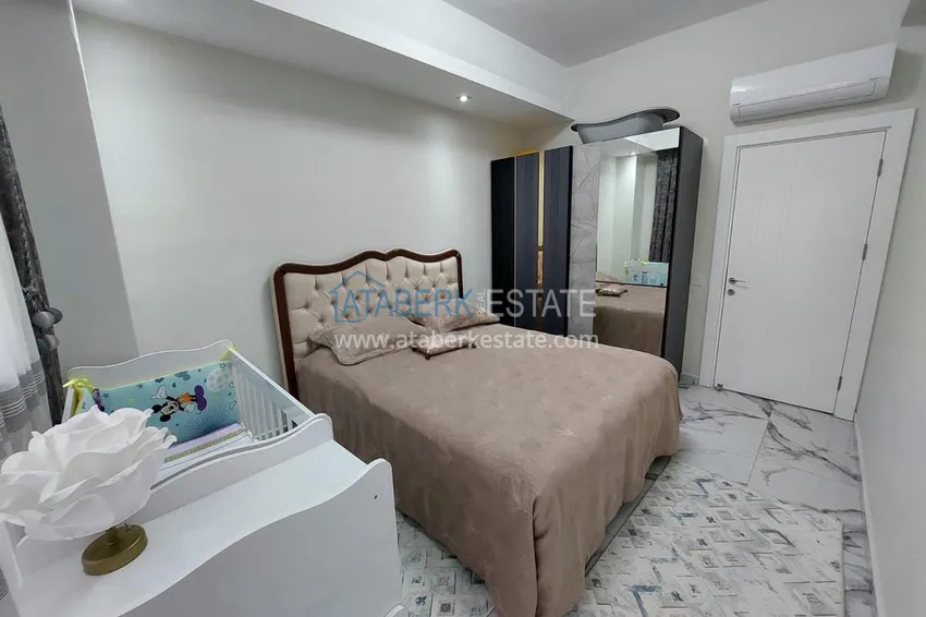 Purchase Turnkey two-room apartment with glazed balcony in Alanya, Avsallar district 14 