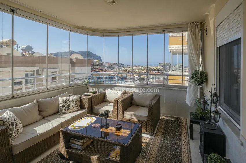 Purchase  Apartment 2+1 with furniture, glazed balcony and sea view, Alanya center 18 