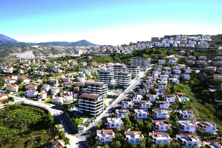 Duplex apartment in picturesque Kargicak, Alanya - furniture, sauna, jacuzzi and sea view 2