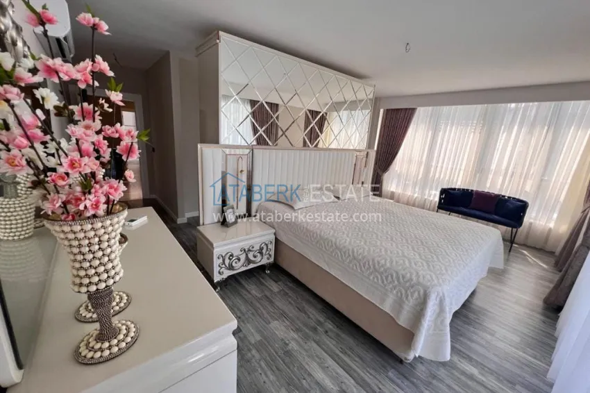 Purchase Duplex apartment in picturesque Kargicak, Alanya - furniture, sauna, jacuzzi and sea view 23