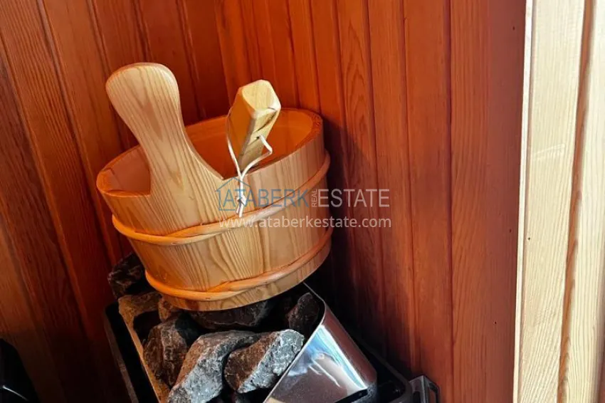 Purchase Duplex apartment in picturesque Kargicak, Alanya - furniture, sauna, jacuzzi and sea view 31