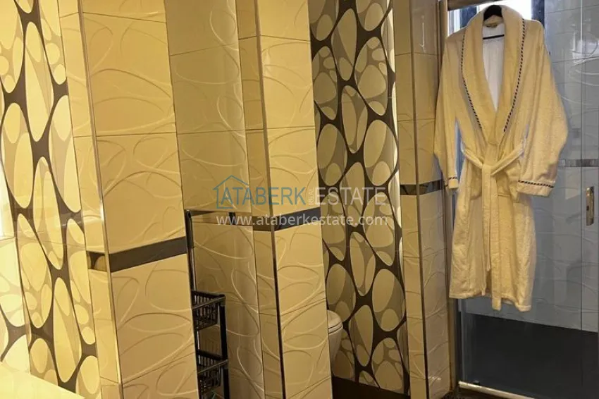 Purchase Duplex apartment in picturesque Kargicak, Alanya - furniture, sauna, jacuzzi and sea view 33