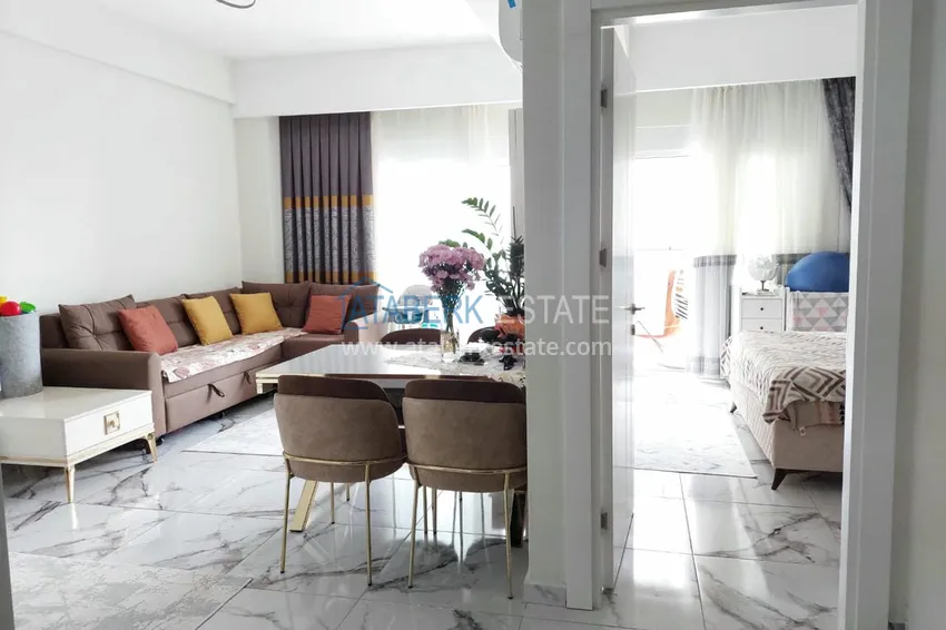 Purchase Turnkey two-room apartment with glazed balcony in Alanya, Avsallar district 3 
