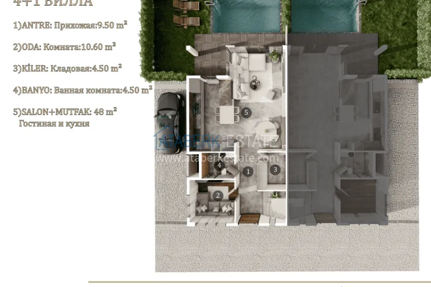 Buy cheap A new project in Antalya is a luxury cottage complex in the picturesque Dosemealti area. Citizenship property 3 