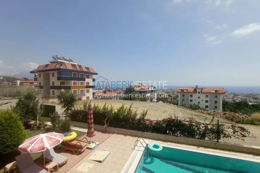 Purchase Garden duplex overlooking the sea and the fortress in the center of Alanya — suitable for citizenship and residence permits 42 