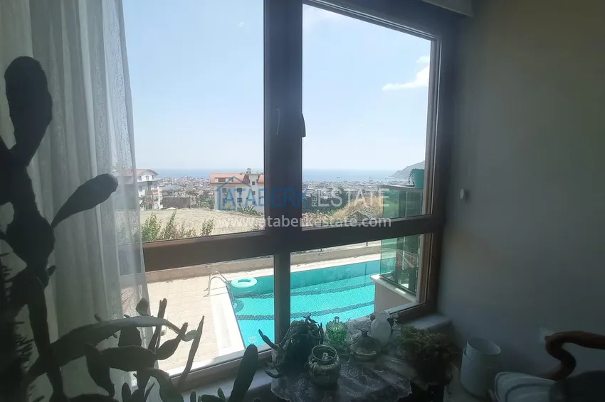 Purchase Garden duplex overlooking the sea and the fortress in the center of Alanya — suitable for citizenship and residence permits 49 