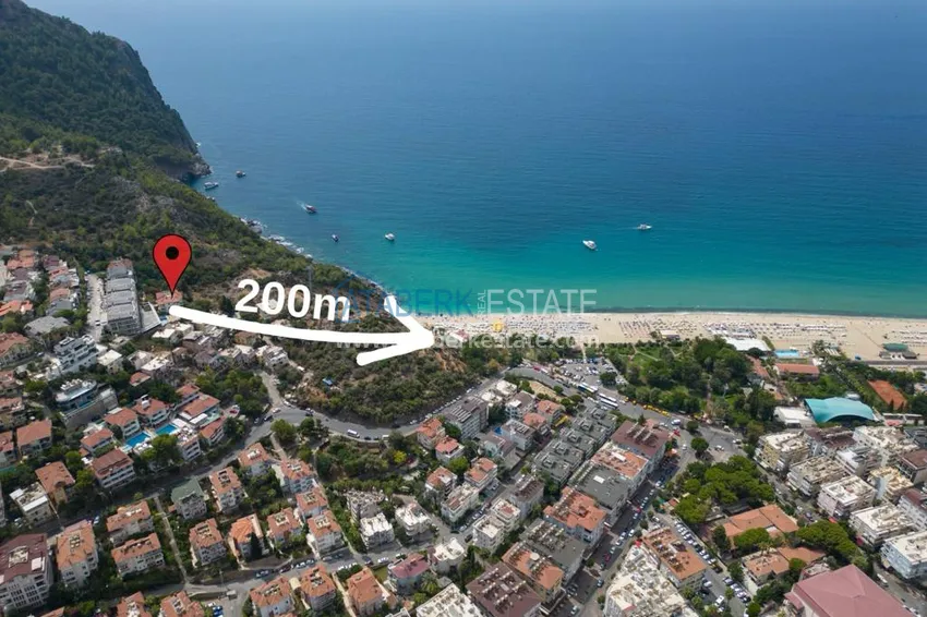 Exclusive flat with panoramic sea view in the centre of Alanya - 200 meters Cleopatra beach 3 