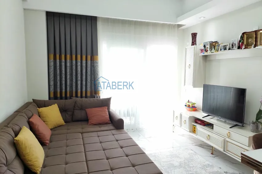 Purchase Turnkey two-room apartment with glazed balcony in Alanya, Avsallar district 5 