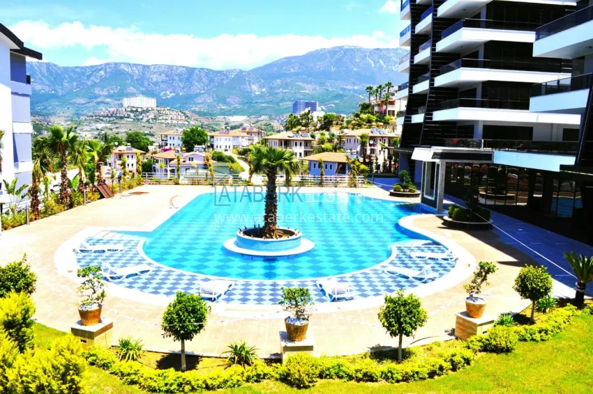 Duplex apartment in picturesque Kargicak, Alanya - furniture, sauna, jacuzzi and sea view 6