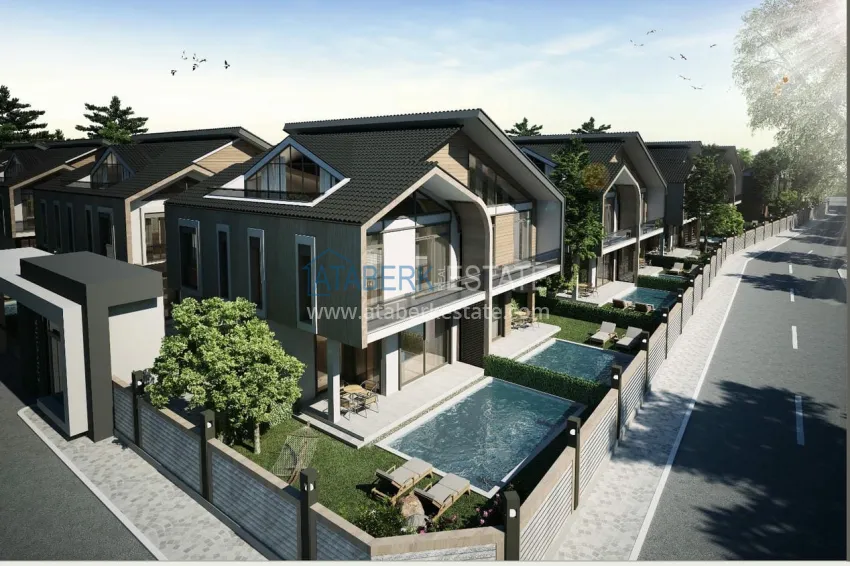 A new project in Antalya is a luxury cottage complex in the picturesque Dosemealti area. Citizenship property 1 