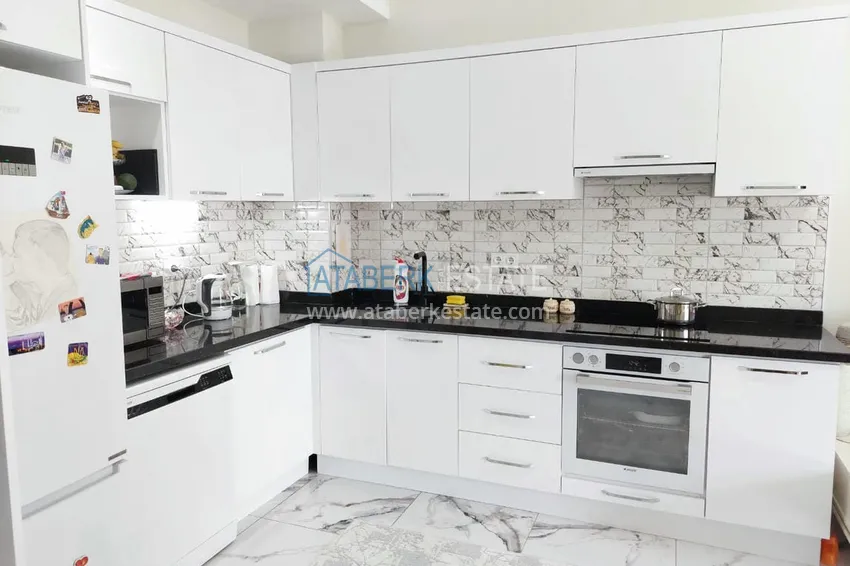 Purchase Turnkey two-room apartment with glazed balcony in Alanya, Avsallar district 9 