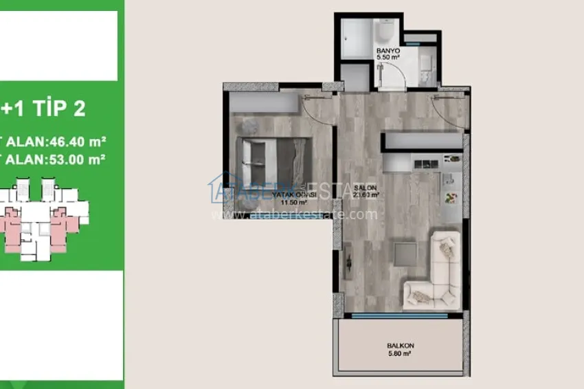 Buy cheap Comfort segment complex project under construction in Kargıpınarı district - Mersin 2 
