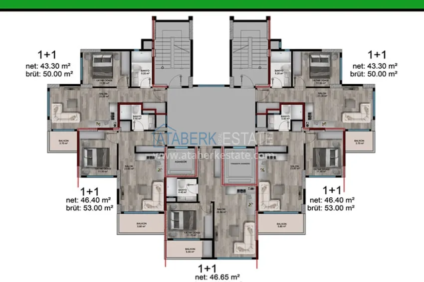 Buy cheap Comfort segment complex project under construction in Kargıpınarı district - Mersin 4 