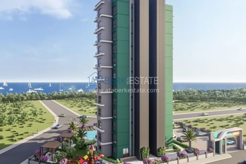 Comfort segment complex project under construction in Kargıpınarı district - Mersin 11 