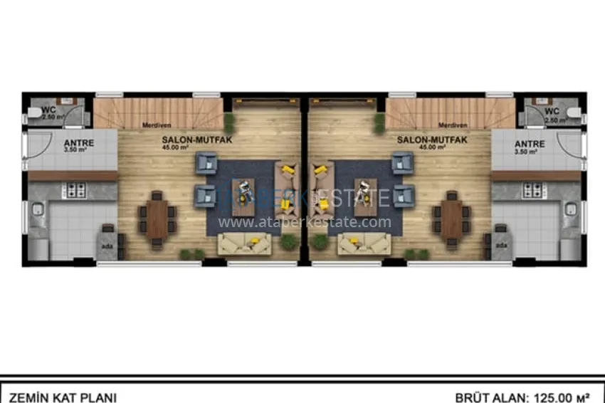 Buy cheap Start of sales! New project of 4+1 villas complex in Mezitli-Mersin area 2