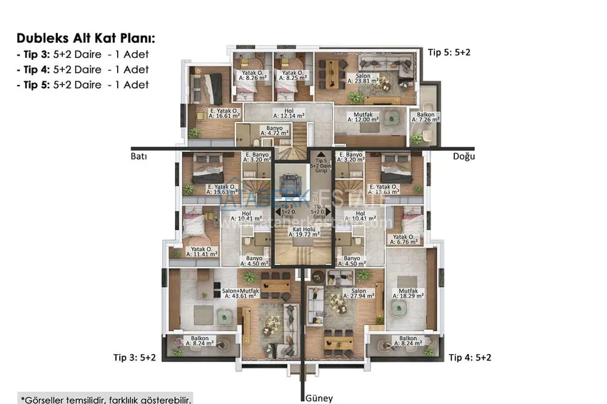 Buy cheap Apartments in the center of Antalya directly from the developer in the complex under construction 3 
