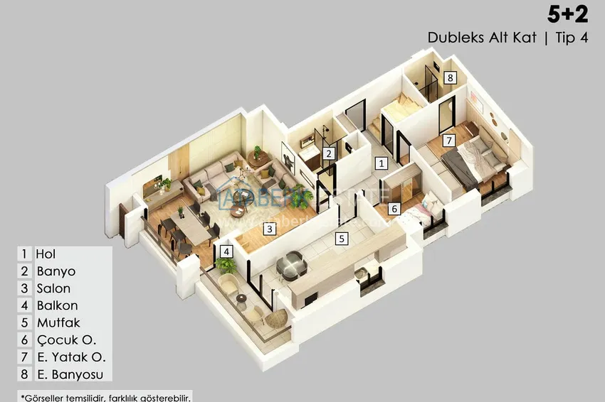 Buy cheap Apartments in the center of Antalya directly from the developer in the complex under construction 11 