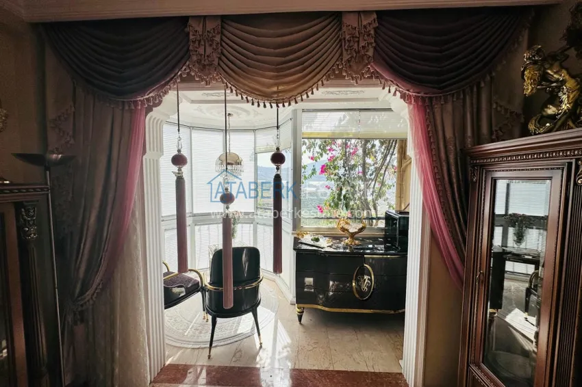 Purchase Duplex with exclusive concept furniture and luxurious panoramic views — Alanya, Mahmutlar district 9