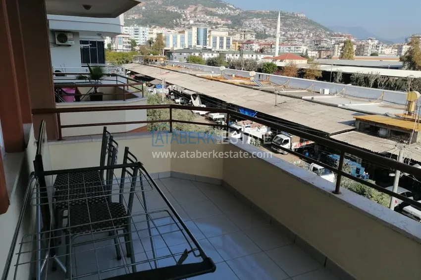 Purchase One bedroom apartment with furniture in the center of Alanya — central fish market area 10 